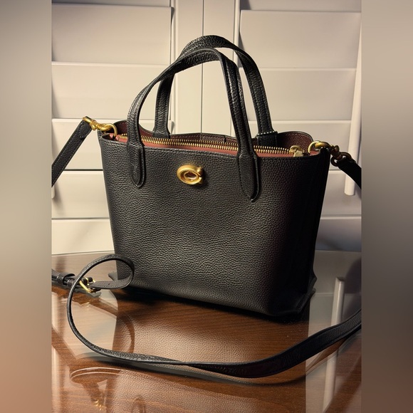 COACH Women’s Willow Black Shoulder Bag Tote - Picture 6 of 13